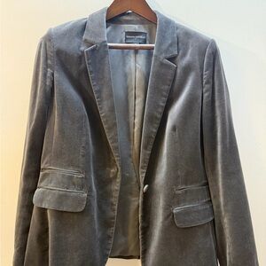 Banana Republic Charcoal Velvet Blazer